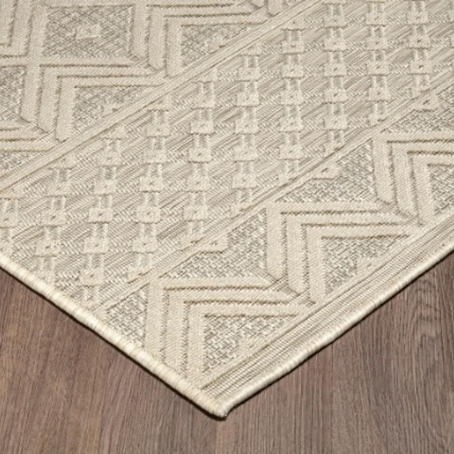 Odessa 7’10”X9’6” High/Low Texture Ivory Rug