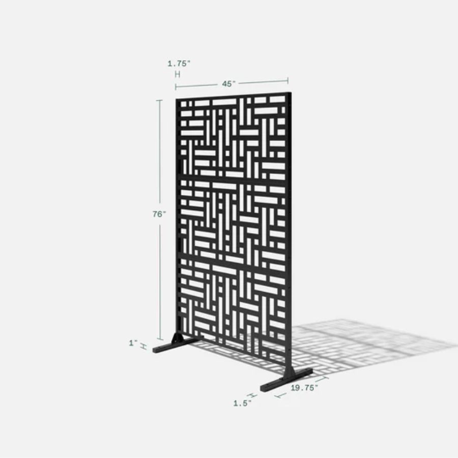 Plastic Privacy Screen Blocks w/stand