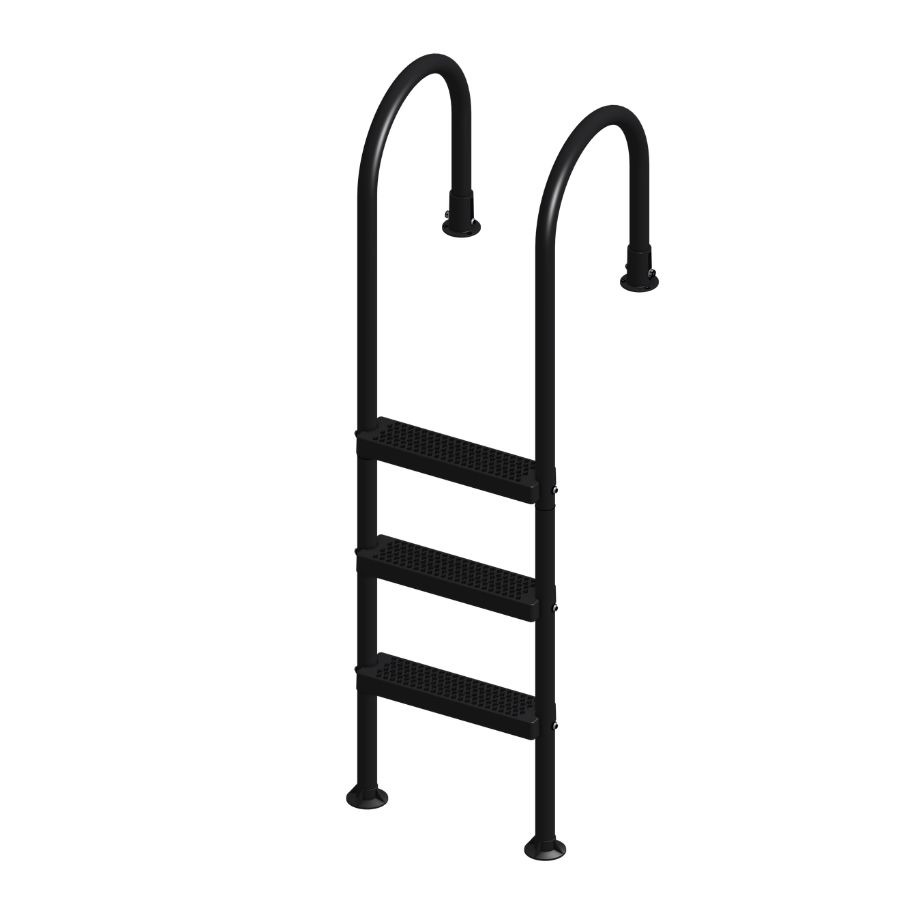 Trident Above Ground Pool Ladder, Silver Frame