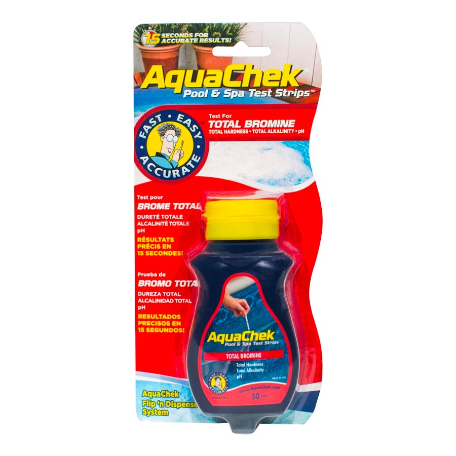 thumbnail image 2 of AquaChek Bromine Test Strips - 100 Count For Pool & Spa Water Testing 2 of 6