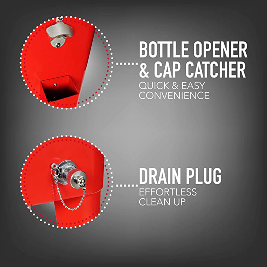 80qt Permasteel Cooler with Wheels Red