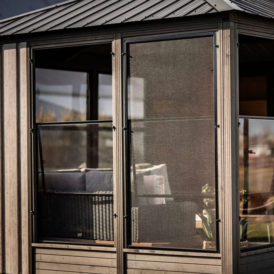 Adela 11' x 11' Enclosed Gazebo