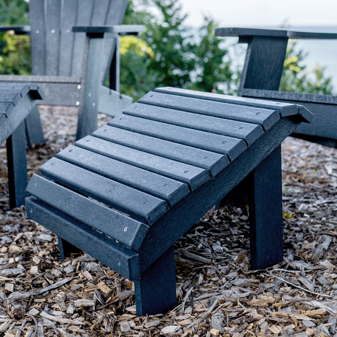 Capterra Adirondack Premium Resin Footstool (Onyx)