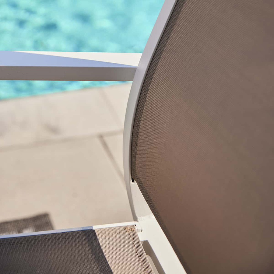 Provence Sling Dining Chair White/Taupe