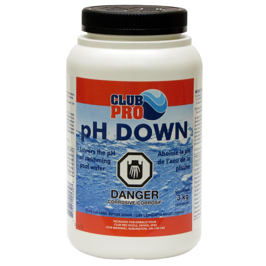 pH Down 3 KG Pool Chemicals Pioneer Family Pools 907979