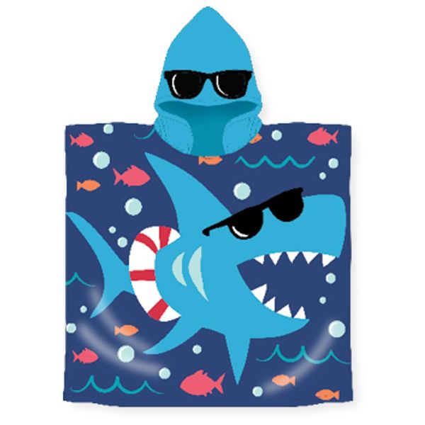 Shark Hooded Pool Towel Club Pro Fac 167925 Pioneer