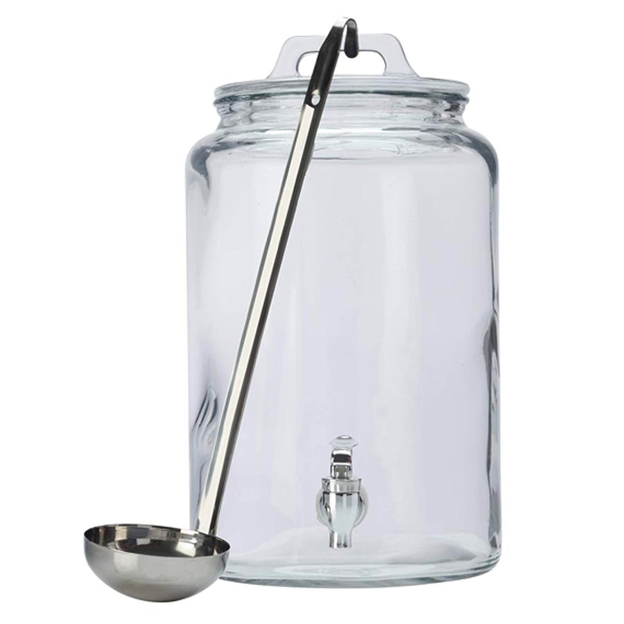 Glass Mason Jar With Ladle