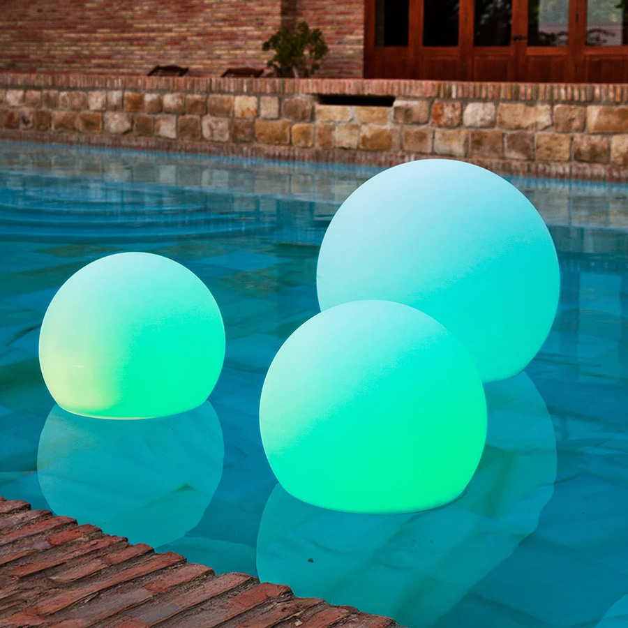 Newgarden Buly 20 Spherical Floor Lamp, Solar Automatic & Floating