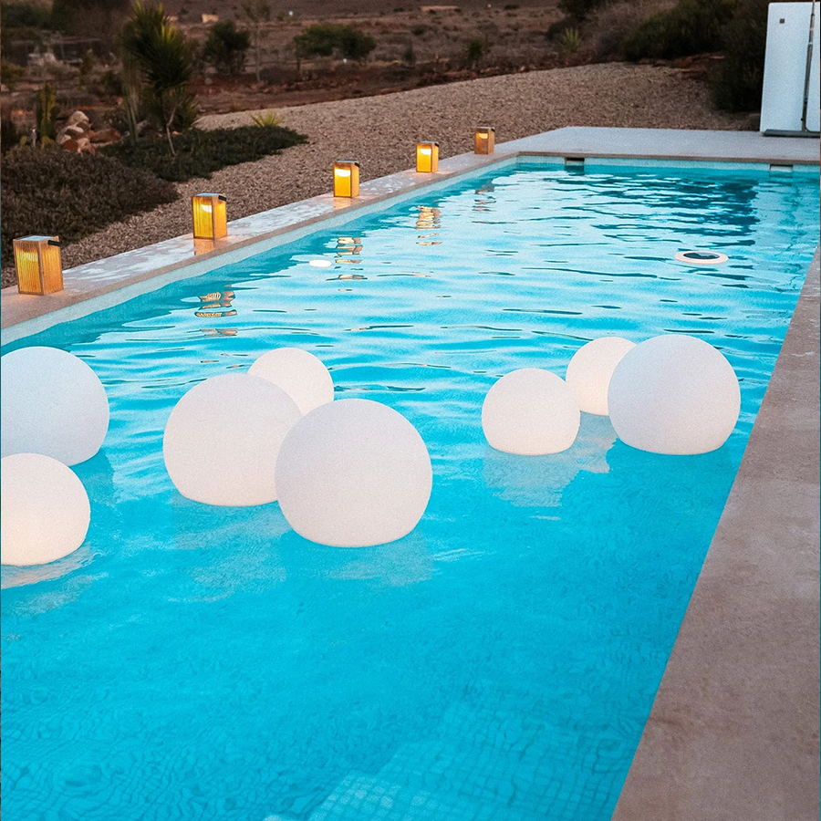 Newgarden Buly 30 Spherical Floor Lamp, Solar Automatic & Floating