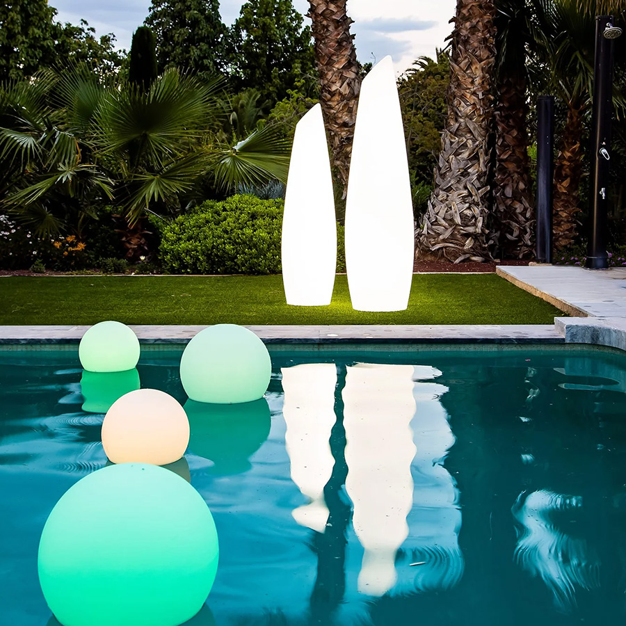 Newgarden Buly 20 Spherical Floor Lamp, Solar Automatic & Floating