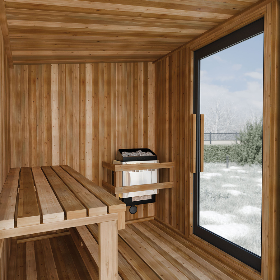 Visscher Outdoor Electric 6' x 6' Sauna