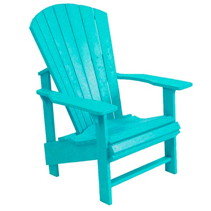 Fur C0309 Cr Plastics Generation Line Upright Adirondack Resin Chair Turquoise Main 1 