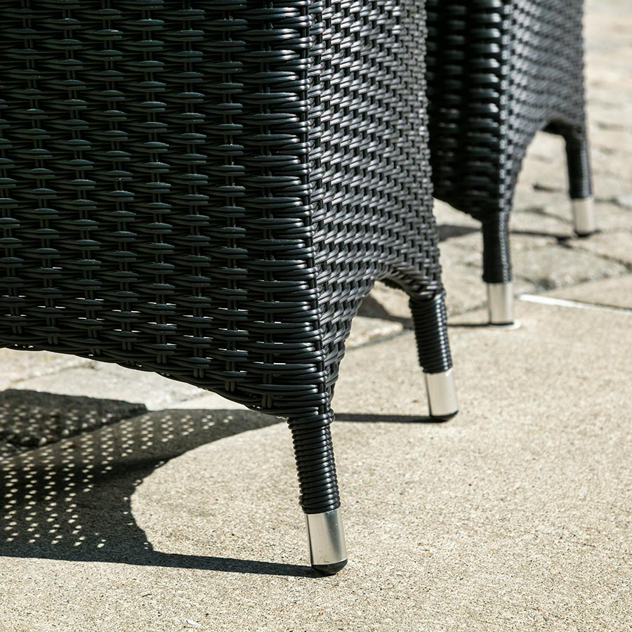 Dining Armchair Black Allure Collection Pioneer Family Pools