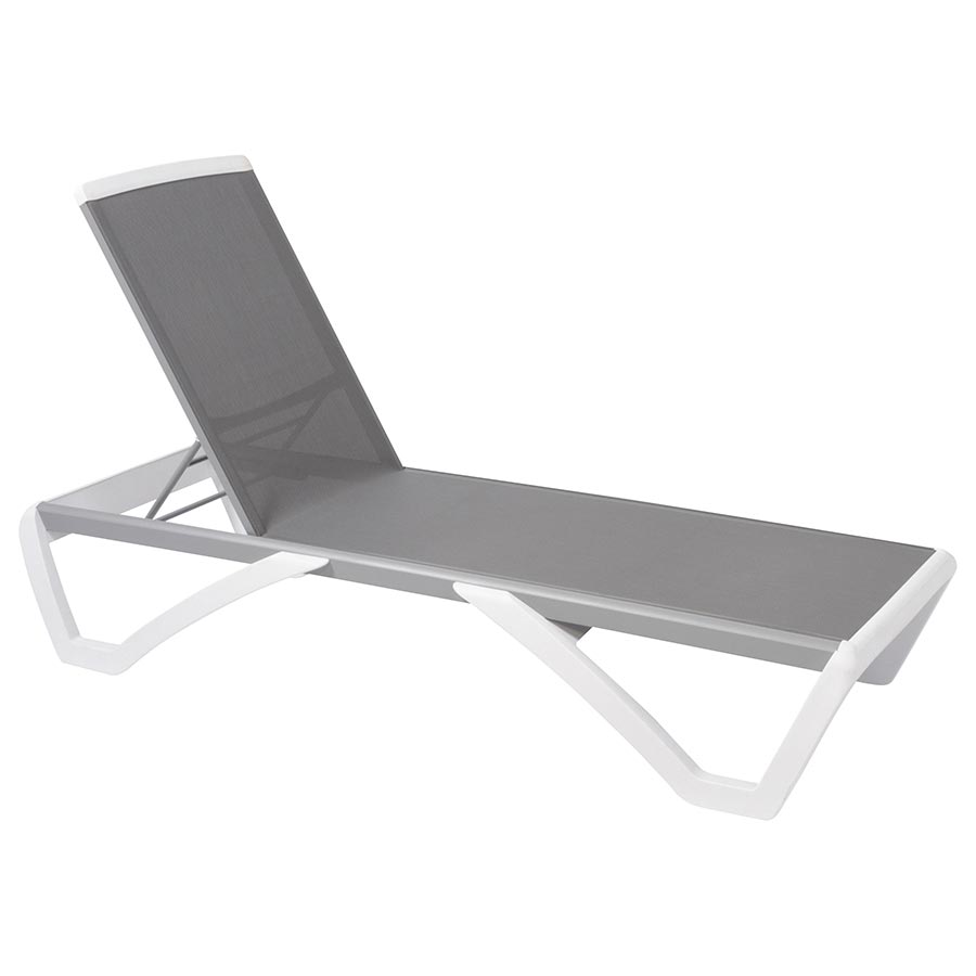 Anthracite/ Grey Chaise Lounge Paloma Chaise Collection Pioneer