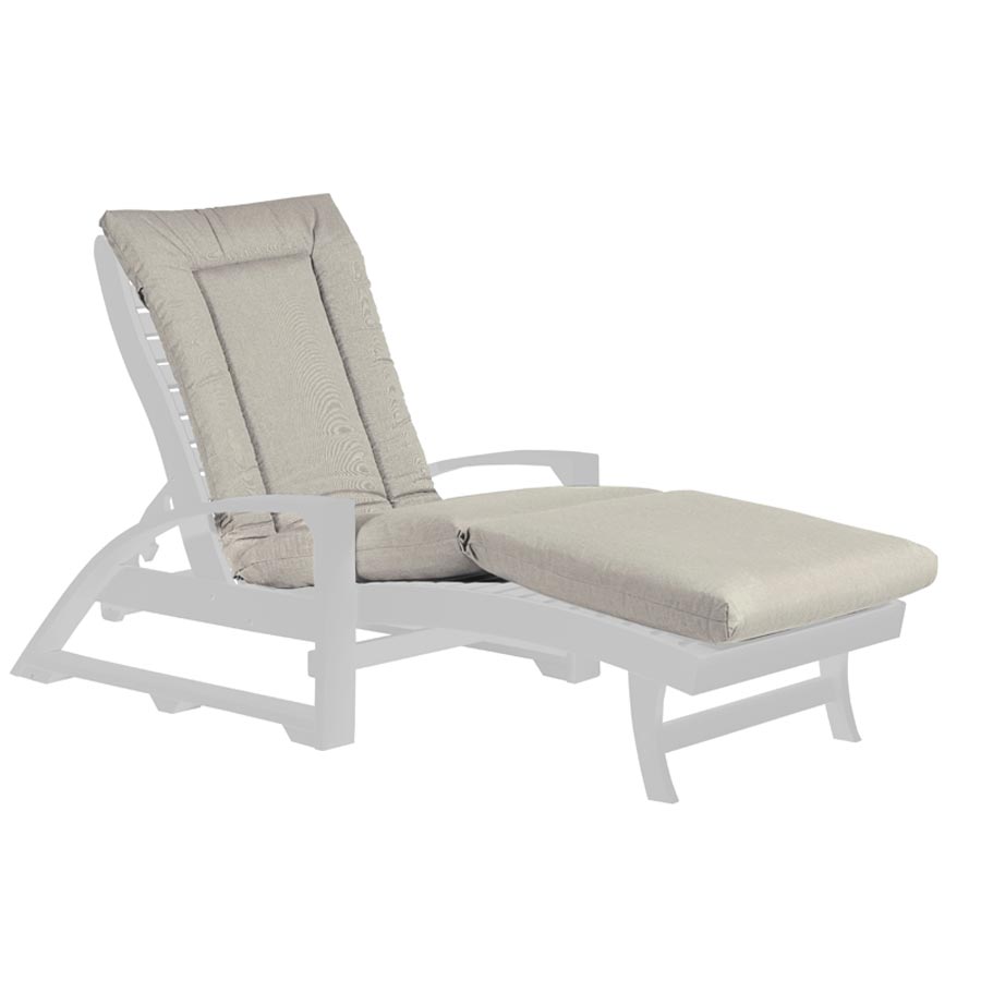 Chaise Lounge Cushion Canvas Granite St. Tropez Collection FURLP01