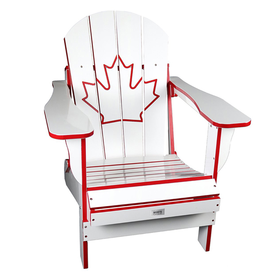 Folding Resin Canada Chair White CRP Plastics Adirondack Patio   Fur Tlcanrdwh White Canada Chair Main 