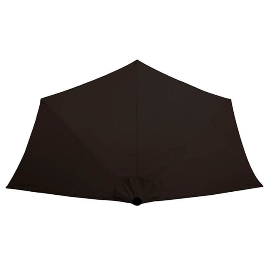 9.8' x 3.2' Market Polyester Half Wall Umbrella