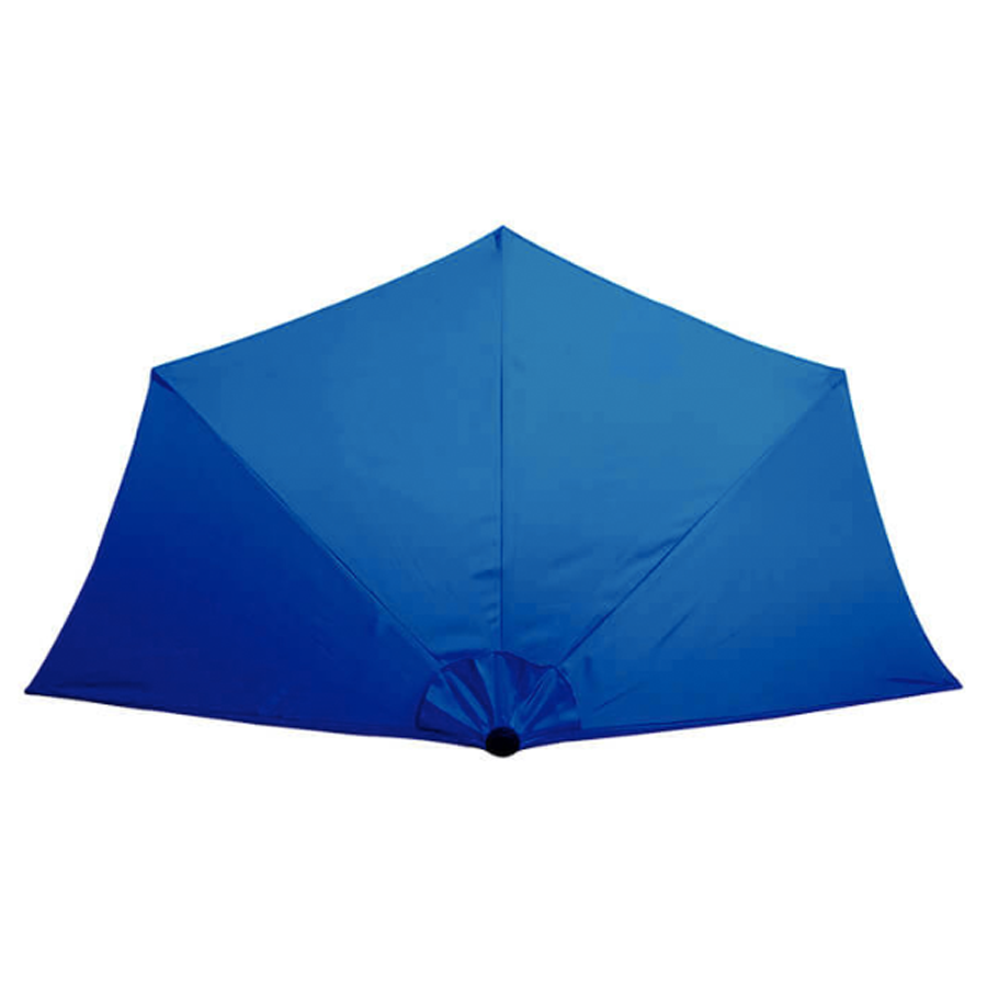 9.8' x 3.2' Market Polyester Half Wall Umbrella