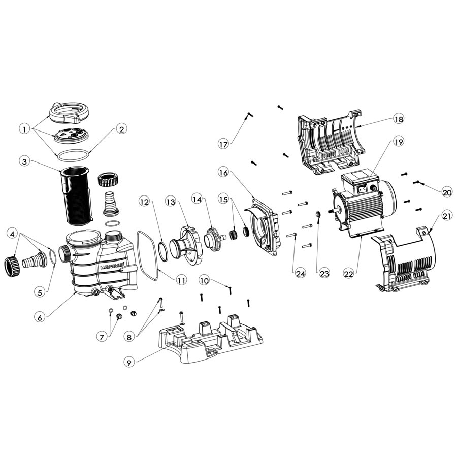 Hayward Pump Parts PowerFlo II