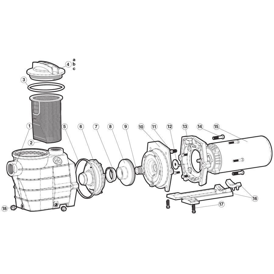 Hayward Pump Parts Super II Pump
