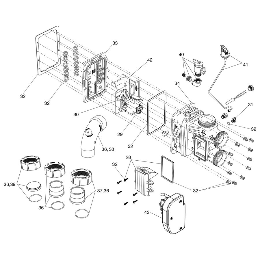 Jandy/Zodiac Heater Parts JXi Pool Heater (2014 Present)