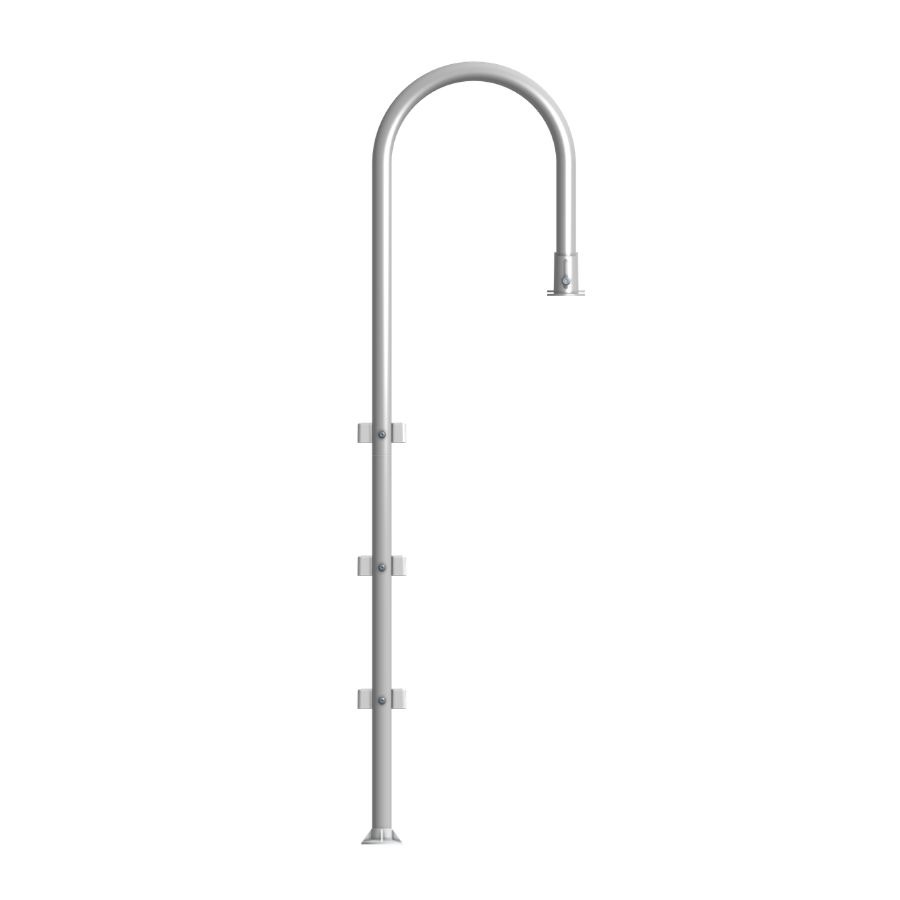 Trident Above Ground Pool Ladder, Silver Frame