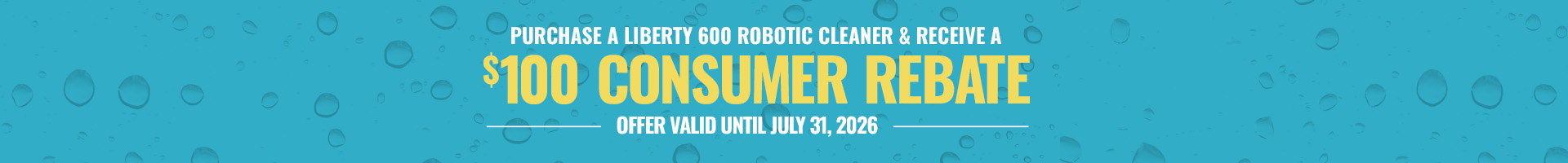 Dolphin Liberty 600 Cordless Robotic Pool Cleaner Rebate