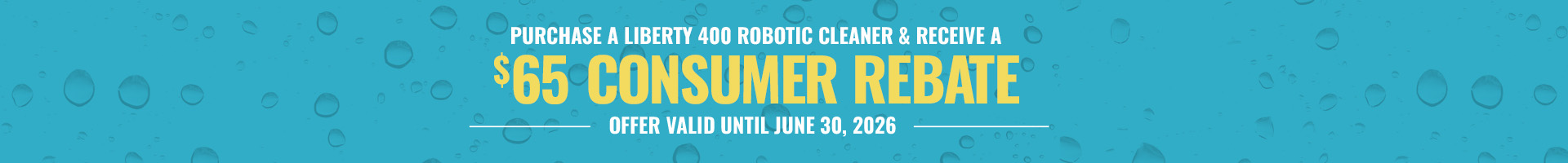 Dolphin LIBERTY 400 Cordless Robotic Cleaner Rebate