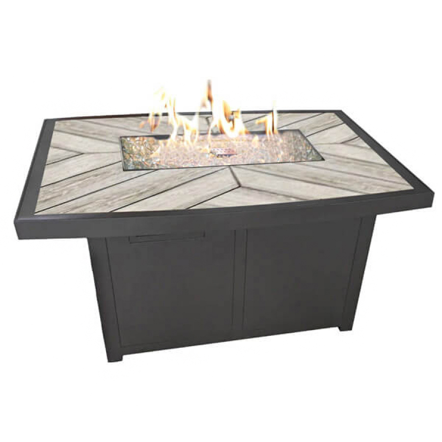 51" x 34" Linear Fire Table Sunbeam Fire Tables Patio