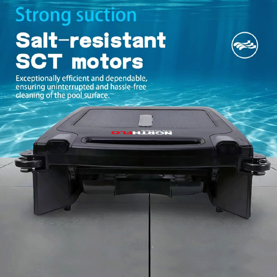 NorthFlo Auto Surface Skimmer Solar Battery With Sonar