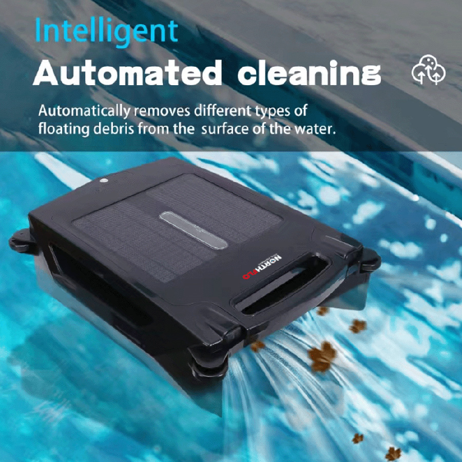 NorthFlo Auto Surface Skimmer Solar Battery With Sonar