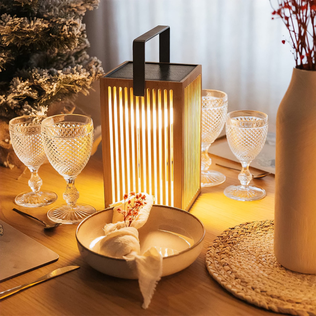 Newgarden Okinawa Solar & Rechargeable Lantern Lamp