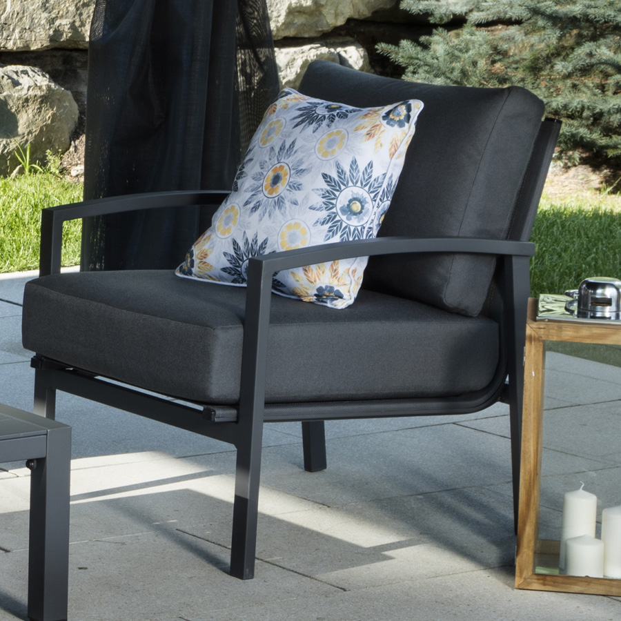 Four Piece Deep Seating Grey