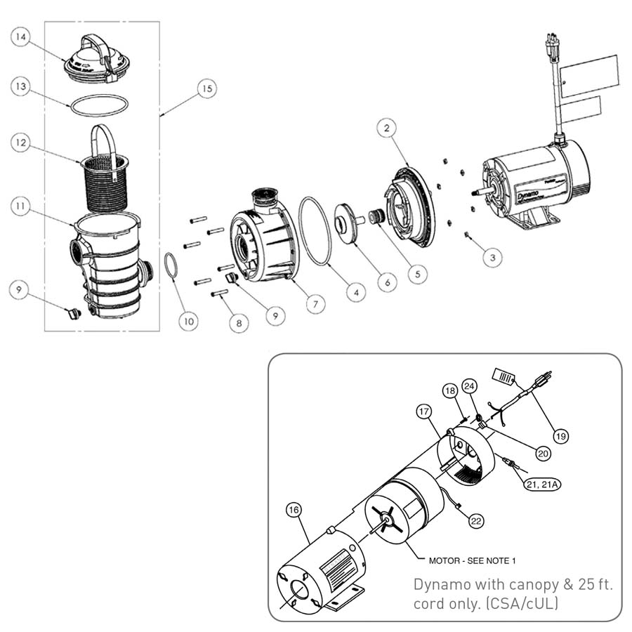 Pentair Pump Parts Dynamo Pump