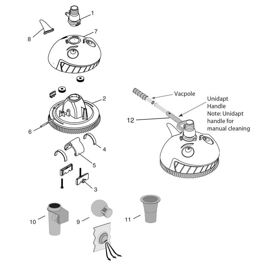 Pentair Cleaner Parts Kreepy Krauly Lil Shark (2013)