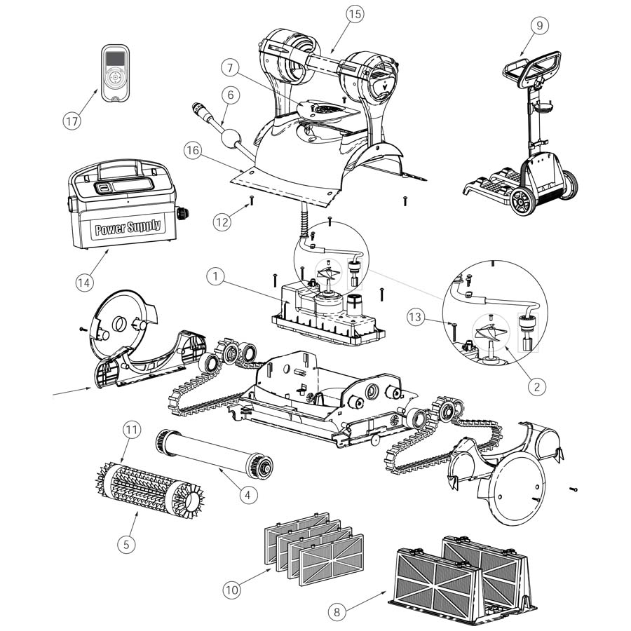 Pentair Cleaner Parts Prowler 830