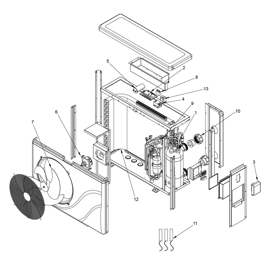 Raypak - Heater Parts - Crosswind Heat Pump On/Off Models Crosswind 40 ...