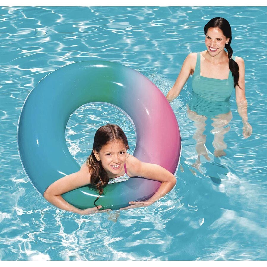 Rainbow Swim Ring Pool Float