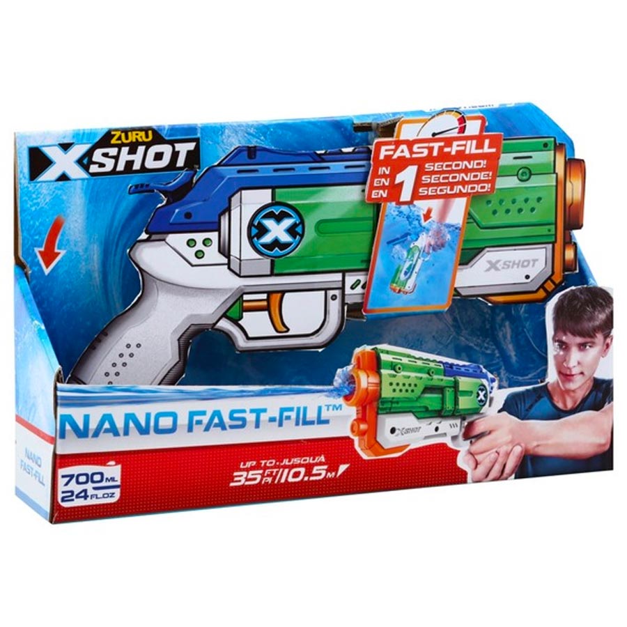 Water Warfare Nano FastFill Bulk Zuru XShot TOY56333 Pioneer